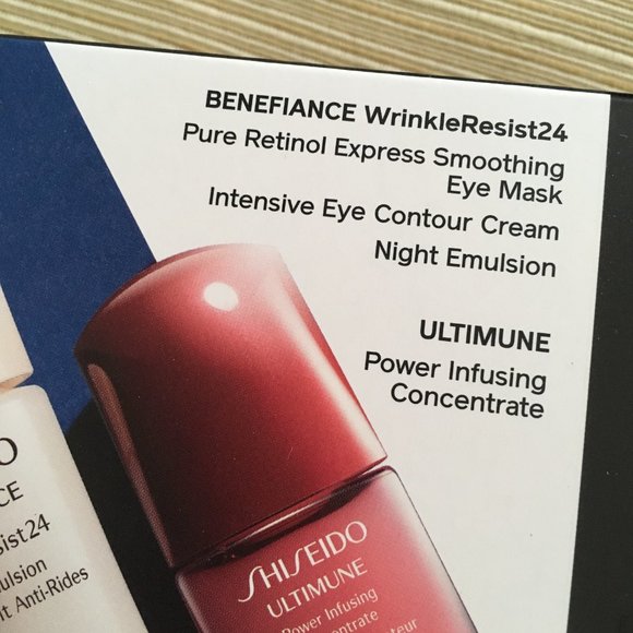 Shiseido 4-piece Skincare Set: Benefiance Wrinkle Resist & Ultimune Concentrate - Picture 8 of 16